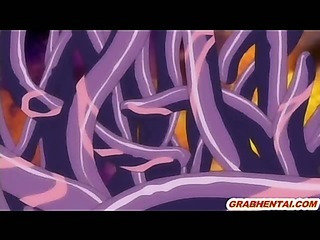 Rondborstige hentai meisjes groupfucked alle revolver right of entry tentakels